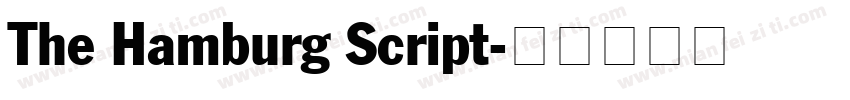 The Hamburg Script字体转换